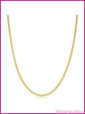 14k Yellow Gold 2mm Diamond Weave Chain Necklace 18in Spring Ring Clasp